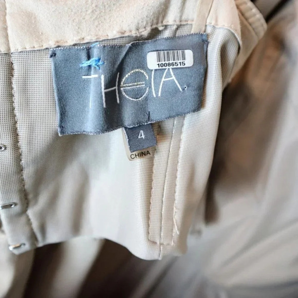 Theia A Night To Remember Black Lace Formal Gown $995 - Picture 11 of 11